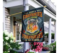Drapeaux De Pirate Supérieure Drapeau De Décoration Durable Jardin Signe Décoration Pour Porche Maison Extérieure Être Pompier Est Un Choix. Être Pompier Retraité Est Un Honneur. M