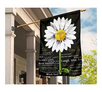 Drapeaux De Pirate Supérieure Drapeau De Décoration Jardin Signe Caducée En Fleur De Marguerite. Aujourd'Hui Est Une Bonne Journée Pour Passer Une Excellente Journée. S