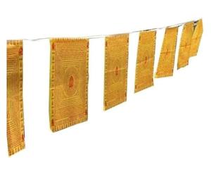 Drapeaux de prière d'extérieur, Shurangama Mantra Tianma Bannière Sanskrit Texte intégral Tibet Fengma(B)