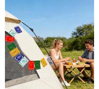 Drapeaux de prière tibétains - Petits drapeaux traditionnels dans les couleurs des 5 - Cheval de l'affirmation, pour famille, amis, garçons, filles, anniversaire, fête, maison