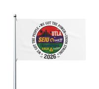 Drapeaux de procession du Mouvement ouvrier des femmes Utla Seiu Aala Nous avons le peuple 3x5 pieds Décoration extérieure et intérieure