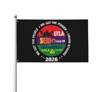 Drapeaux de procession du Mouvement ouvrier des femmes Utla Seiu Aala Nous avons le peuple 3x5 pieds Décoration extérieure et intérieure