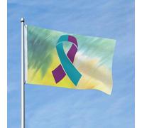 Drapeaux de sensibilisation à la prévention du suicide, bannière double face de 90 x 150 cm, décoration murale pour chambre d'étudiant, style universitaire.