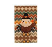 Drapeaux de Turquie en zigzag - 9,5 x 1,5 m - Drapeau vintage pour jardin d'automne - Bannière double face pour maison, cour, extérieur et intérieur - Décoration de fête