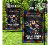 Drapeaux De Vacances Supérieure Drapeaux De Pirate Double Face Drapeau De Décoration Décoration Pour Balcon Extérieure Maison Main Colorée Héritage Hispanique Nations Hispaniques Unies S