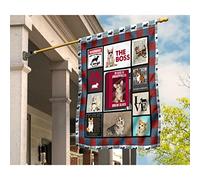 Drapeaux De Vacances Supérieure Drapeaux De Pirate Double Face Drapeau De Décoration Décoration Pour Porche Maison Extérieure Adorable Chien Pembroke Corgi. J'Adore Mon Teckel, Le Patron ! M