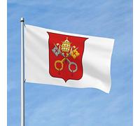 Drapeaux Décoratif Armoiries De La Cité Du Vatican Durable Bannière Décorative Double Face Drapeau De La Fierté Pour Porche Ferme Pelouse 3X5 Ft