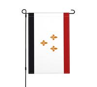 Drapeaux Décoratif Drapeau De La Nouvelle-Orléans Louisiane Imperméable Drapeaux De Cour Amusant Bannière De Cour Pour Porche Fête Ferme 12X18 Inch