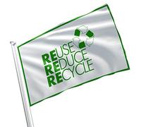 Drapeaux Décoratif Gardons La Terre Verte Amusant Bannière Suspendre Drapeau De Bienvenue Pour Bureaux Fête Vacances 3X5 Ft