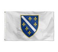 Drapeaux Décoratif Histoire de la Bosnie-Herzégovine Bannière pour | Intérieur 3x5 FT Suspendre Drapeau Amusant Bannière de Cour pour Extérieure Ferme