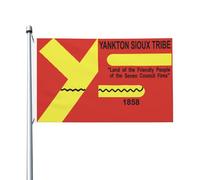 Drapeaux Décoratif La tribu des Sioux Yankton Bannière de Cour pour | Intérieur 3x5 FT Amusant Drapeau Jardin Double Face Bannière pour Bureaux Pelouse