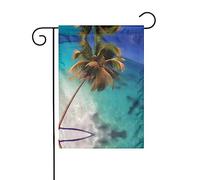 Drapeaux décoratifs de jardin des îles des Caraïbes, 30,5 x 45,7 cm, petits drapeaux de jardin, drapeaux d'extérieur de Noël d'hiver