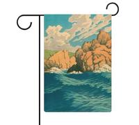 Drapeaux décoratifs de jardin double face Ukiyo E Hachinohe Same Yard, 12,6 pouces''×18,5 pouces''