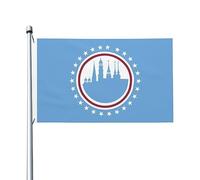 Drapeaux Décoratifs D'Extérieur Drapeau De Frederick Maryland Drapeau De Jardin Léger Bannière Décorative Robustes Bannière De Cour Pour Faire La Fête Chambre Procession 90X150Cm