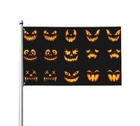 Drapeaux Décoratifs D'Extérieur Joyeux Halloween Drapeau De Jardin Anti-Décoloration Drapeau Pirates Résistant Aux Intempéries Outdoor Flags For Jardin Pelouse Extérieur 90x150cm