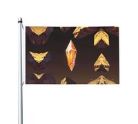 Drapeaux décoratifs double face, drapeaux à motif pierre du désert avec œillets, adaptés pour accrocher dans les jardins et les fêtes.