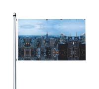 Drapeaux décoratifs double face, drapeaux New York Fashion City avec œillets, adaptés pour accrocher dans les jardins et les fêtes.