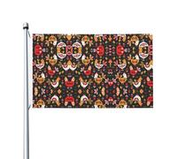 Drapeaux décoratifs double face, jolis drapeaux à motif de coq avec œillets, adaptés pour accrocher dans les jardins et les fêtes.