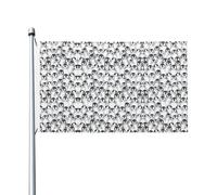 Drapeaux décoratifs double face, jolis pingouins avec œillets, adaptés pour accrocher dans les jardins et les fêtes.