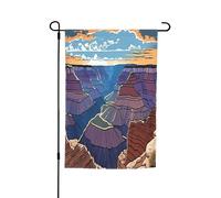Drapeaux décoratifs double face pour extérieur, 45 x 30 cm, drapeaux de jardin du Grand Canyon pour l'extérieur, bannière de cour en polyester résistant aux intempéries pour jardin, terrasse, pelouse