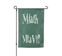 Drapeaux décoratifs double face pour extérieur, 45 x 30 cm, formules mathématiques, drapeaux de jardin pour extérieur, bannière de cour en polyester résistant aux intempéries pour jardin, terrasse