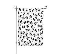 Drapeaux décoratifs double face pour l'extérieur - 45 x 30 cm - Motif panda mignon - Drapeau de jardin pour l'extérieur, bannière de cour en polyester résistant aux intempéries pour jardin, terrasse