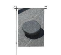 Drapeaux décoratifs en pierre zen pour l'extérieur, décoration de jardin double face pour toutes les saisons vacances