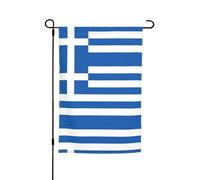 Drapeaux décoratifs imprimés de drapeau grec, drapeaux de terrasse d'extérieur, 30,5 x 45,7 cm, adaptés pour la décoration de terrasse et d'extérieur.