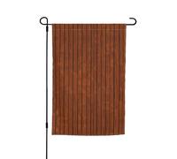 Drapeaux décoratifs imprimés en bois marron, 30,5 x 45,7 cm, adaptés pour la décoration de terrasse et d'extérieur.