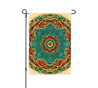 Drapeaux décoratifs mandala pour l'extérieur, décoration de jardin double face pour toutes les saisons