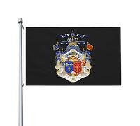Drapeaux des armoiries royales de France et de Navarre pour l'extérieur 3x5 pieds Drapeau en polyester robuste double face pour la décoration de jardin extérieur de festival de maison Drapeaux de bien