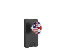Drapeaux des États-Unis et de Cuba - États-Unis d'Amérique, Cubain PopSockets PopWallet pour MagSafe