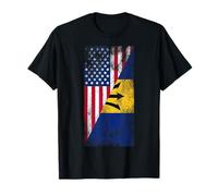 Drapeaux des États-Unis et de la Barbade - États-Unis d'Amérique Bajan T-Shirt