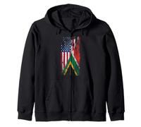 Drapeaux des États-Unis et de l'Afrique du Sud - États-Unis d'Amérique, Afrique du Sud Sweat à Capuche