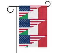 Drapeaux des États-Unis et de l'Italie - Drapeaux tendance et résistants pour festivals, jardins, pelouses, intérieur et extérieur