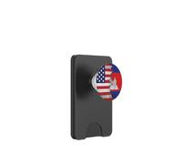 Drapeaux des États-Unis et du Cambodge - États-Unis d'Amérique, Cambodge PopSockets PopWallet pour MagSafe