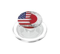 Drapeaux des États-Unis et du Japon - États-Unis d'Amérique, Japonais PopSockets PopGrip pour MagSafe