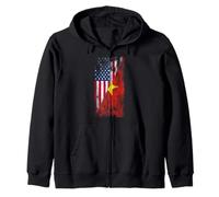 Drapeaux des États-Unis et du Vietnam - États-Unis d'Amérique, Vietnamien Sweat à Capuche