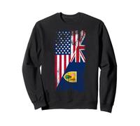 Drapeaux des États-Unis Turques et Caïques - États-Unis d'Amérique, T & C Islander Sweatshirt