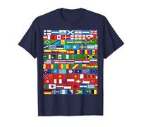Drapeaux des Pays du Monde, International T-Shirt