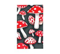 Drapeaux d'été rouges et blancs imprimés champignons pour l'extérieur, saisonniers pour la ferme, les vacances, la cour, la décoration extérieure