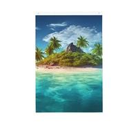 Drapeaux d'îles tropicales pour l'extérieur 6 x 0,9 m - Impression verticale double face - Drapeau de jardin - Bannière de vacances avec œillets - Drapeau de maison pour pelouse, porche, décoration