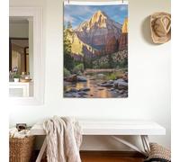 Drapeaux double face de 61 x 91 cm Drapeau du parc national de Zion - Décoration lourde - Décoration extérieure - Drapeaux de bienvenue avec œillets en laiton - Drapeau de jardin pour mariage toutes