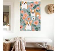 Drapeaux double face de 61 x 91 cm - Motif fleurs de printemps - Décoration lourde - Décoration extérieure - Avec œillets en laiton - Pour mariage - Toutes saisons