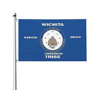 Drapeaux Drapeau Wichita Couture Double Face Bannière Coutures Doubles Drapeau Pour L'Extérieur Intérieur Decor 3X5Ft