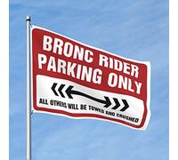 Drapeaux drôles pour chambre adolescentes drapeaux drôles pour Ro Bronc Rider Parking Only Flag College Dorm Room Decor Drapeaux pour les gars (taille : 60 x 90 cm)