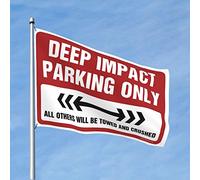 Drapeaux drôles pour chambre gars à impact profond parking seulement drapeau drapeau de voiture pour chambre accessoires de bar pour la grotte de l'homme (taille : 120 x 180 cm)