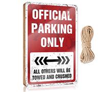Drapeaux drôles pour chambre gars parking officiel seulement panneau en bois Man Cave Décorations Chambre Décor pour hommes (Taille : 15 x 28 cm)