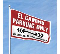 Drapeaux drôles pour les gars de la chambre El Camino Parking uniquement Drapeau de voiture pour chambre Accessoires de bar pour homme Cave (taille : 120 x 180 cm)