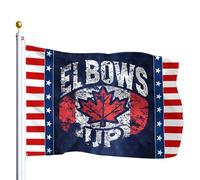 Drapeaux du Canada « Elbows Up » 3 x 5 » pour l'extérieur, « Jamais 51 », drapeaux pour chambre d'adolescent, tapisserie populaire pour dortoir, bannière extérieure pour salle de classe